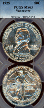 1925 Fort Vancouver Centenial PCGS MS 63