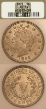 US Liberty V Nickel 1893 5c NGC MS 63