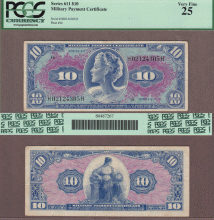 Series 611 10 Dollar PCGS VF-25