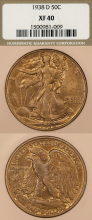 1938-D 50c NGC EF 40