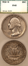 US Washington Quarter 1932-D 25c