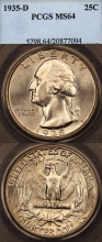 1935-D PCGS MS-64