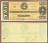 T-70 $2 1864 Confederate Currency