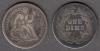 1875 10c US liberty seated silver dime