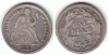 1876-CC 10c US seated liberty silver dime