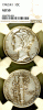 1942 42 over 41 Overdate 10c NGC AU 50