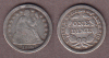 1856 10c US seated Liberty silver dime