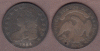 1834 50c US capped bust silver half dollar