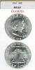 1961 50c US Franklin silver half dollar NGC MS 64