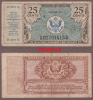 Series 472 25 Cent US military payment certificate