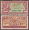 Series 611 .50 Cent Military Payment Certificate