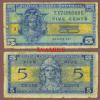Series 521 5 Cent US military payment certifcate