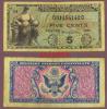 Series 481 5 Cents US military payment certificate