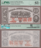 North Carolina - $10.00 - 1863 PMG CU 63 EPQ