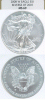 2008 W Reverse of 2007 US silver eagle NGC MS 69
