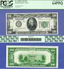 1928 - $20.00 FR-2050-I Numeral Note US small size federal reserve note PCGS Very Choice Uncirculated 64 PPQ