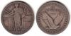 1917-D 25c Variety 1 US standing liberty silver quarter PCGS Extremely Fine 40