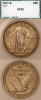 1917-S 25c Variety 1 PCI VF 30
