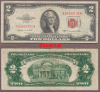 1953-B $2 FR-1511 US small size legal tender red seal note