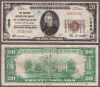 Washington DC 1929 $20.00 Type 1 FR-1802-1 Charter 1069
