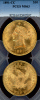 1891-CC $10.00 US gold eagle Carson City mint PCGSMS63